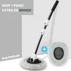 Mop para limpeza de carro com cabo, ideal para lavar carro por completo com praticidade.