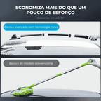 Mop para carro com tecnologia flexível, se curva para limpar melhor cada parte do veículo.
