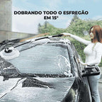 Mop de carro com estrutura articulada, limpeza perfeita em qualquer ângulo do veículo