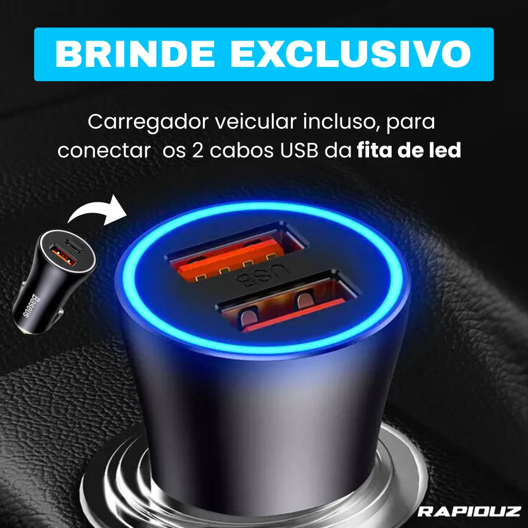 brinde exclusivo que vem ao comprar os olhos de led para carro da loja rapiduz