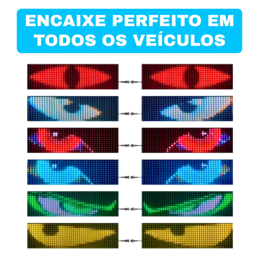 olhos de led para carro compatível com todos os carros e caminhões