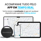 rastreador veicular que pode ser localizado pelo celular através do aplicativo: find my device