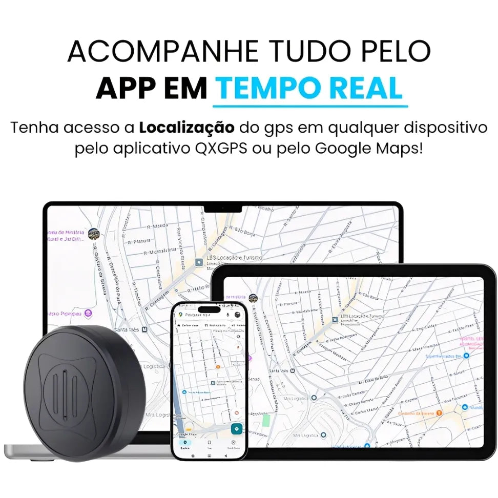 rastreador veicular que pode ser localizado pelo celular através do aplicativo QXGPS