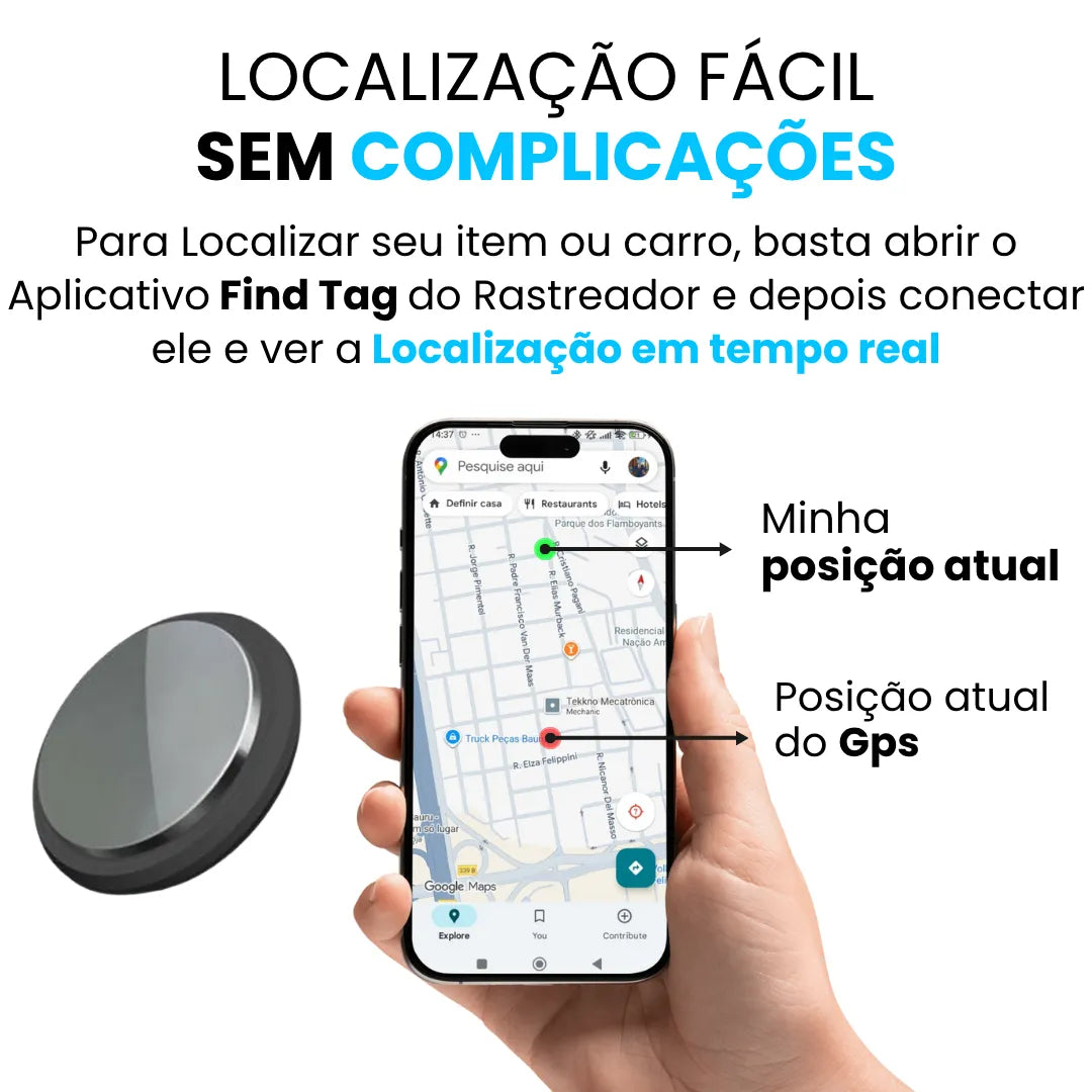 rastreador veicular com localização fácil e rápida