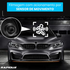 retrovisor com camera que possui filmagem com sensor de movimento