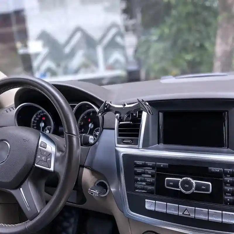 Suporte de celular para carro do batman fixado na ventilação, fácil e seguro de instalar