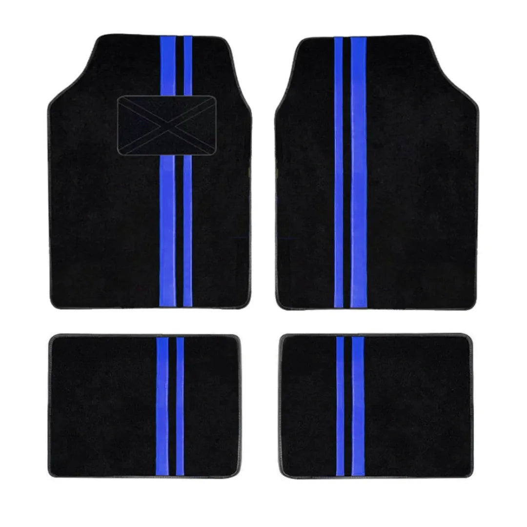 Tapete automotivo azul para carro, durável, antiderrapante e com visual arrojado