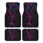 Tapete de carro com estampa de rochas, kit com 4 peças para carro
