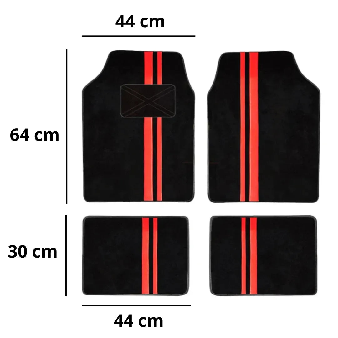 medidas em centímetros do tapete automotivo da rapiduz