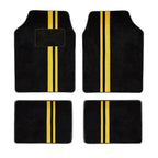 tapete amarelo para carro com material resistente e antiderrapante para segurança