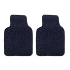 Imagem mostra 2 tapetes dianteiros com LED, em fundo branco