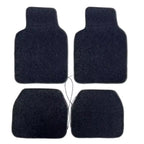 Quatro tapetes automotivos com LED personalizado em fundo branco